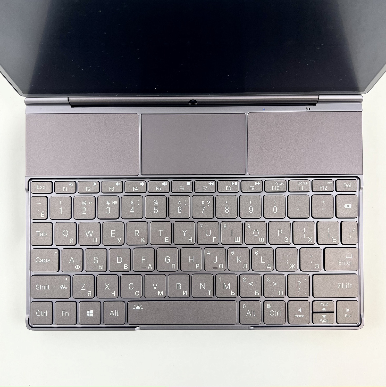 клавиатура ноутбука gpd win max 2 с гравировкой русских букв, сделано в Бастет Лазер